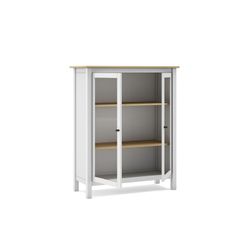 White pine and glass cabinet, 90 x 40 x 110 cm | misty