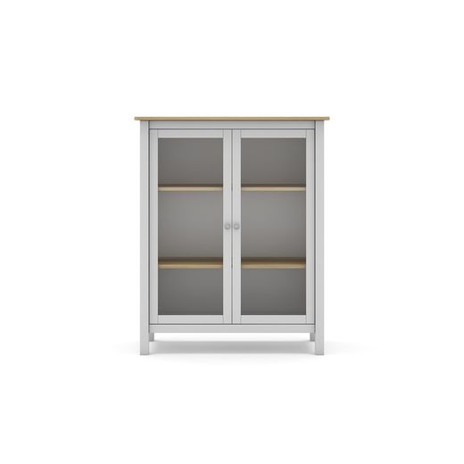 White pine and glass cabinet, 90 x 40 x 110 cm | misty