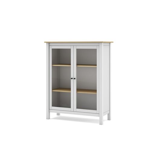 White pine and glass cabinet, 90 x 40 x 110 cm | misty