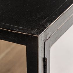 Vitrina modular em pinho reciclado na cor preta, 85 x 40 x 85 cm | Berna