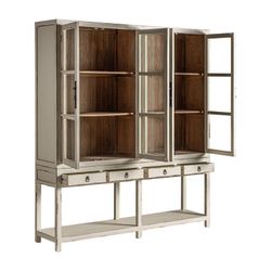 Pivka monter av almträ i sand, 200 x 45 x 225 cm