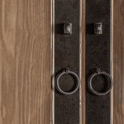 Pivka monter av almträ i sand, 200 x 45 x 225 cm