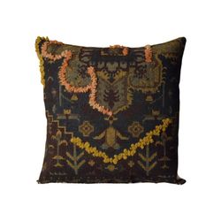 VP INTERIOR - Multicolored wool and cotton cushion, 50x50 cm