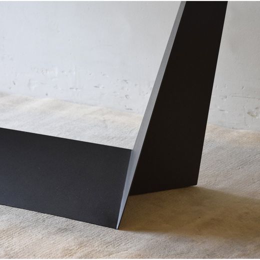 VP INTERIORISM-Extending ceramic and metal dining table, 180 / 270x90x75 cm
