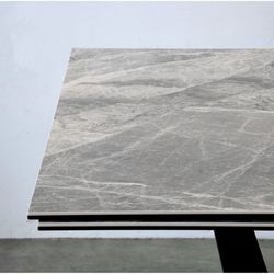 VP INTERIORISM-Extending ceramic and metal dining table, 180 / 270x90x75 cm