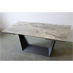 VP INTERIORISM-Extending ceramic and metal dining table, 180 / 270x90x75 cm