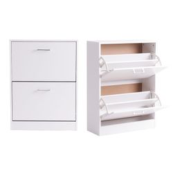 Zapatero de madera de pino blanco 60x24x81 cm | Blahnik